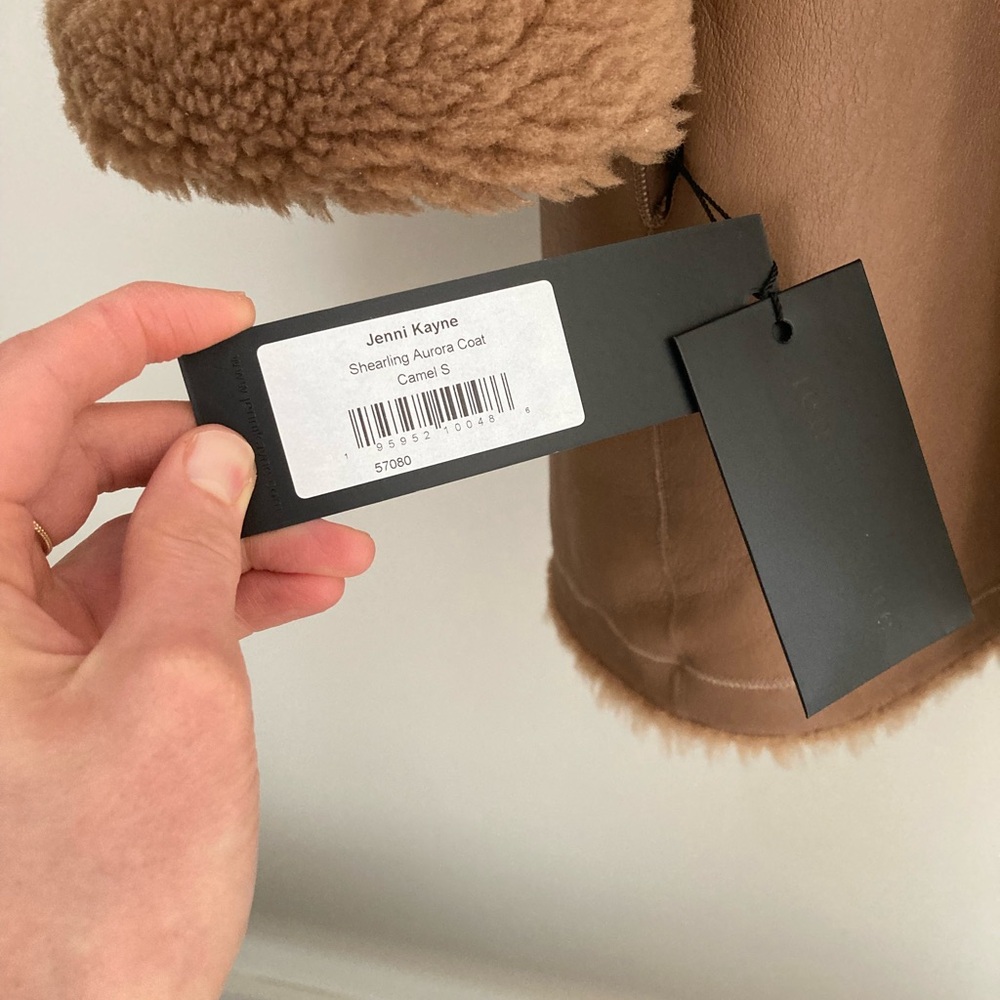 Jenni Kayne Shearling Aurora Coat, Camel, S *NWT* - Picture 6 of 6